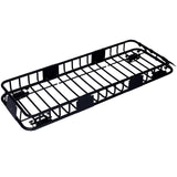 Rooftop Cargo Carrier Basket Motoring Roof Rack,Top Mount Roof Rack 64" black steel W46540104