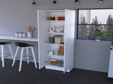 Buxton Rectangle 2-Door Storage Tall Cabinet White B06280488