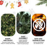 Artificial 5ft Green Christmas Tree with 1419 PE/PVC Mixed Branch Tips, 300L warm white led, Steel 42598236