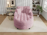 55" Modern Chaise Lounge Sofa Bed Upholstered Sofa Couch with Tufted Seat and Detachable Pillows for N719P256002P