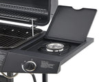 6 Burner BBQ Propane Gas Grill with Side Burner 59000 BTU Output Stainless Steel Barbecue Grill with 01843986