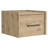 Boa Floating Nightstand , End Table, Side Table Wall-Mounted Single Drawer Design with Handle B070137813