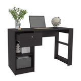 120-Home 47" Wide One Drawer Desk , Four Shelves, Writting Desk, Gamer Desk, Home Office, Living B200P253741