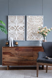 S/2 Leaf Shadow Box Wall Dcor, 23.5x1x35.5" W2078P205298