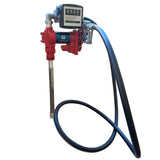 ZNTS Diesel Gasoline Fuel Transfer Pump 20GPM 12V w/Oil Meter for Gas Diesel Kerosene 71597434