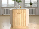 10-Gallon Woodgrain Tilt-Out Trash Can Cabinet with Wave-Textured Drawer & Pull-Out Bin 42935514