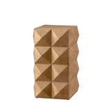 23.62"Height Three-dimensional Embossed Pattern Design Retro Side Table,Retro Wooden Nightstand W75770647