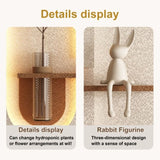 Adjustable 3-Color LED Sandstone Wall Decor with Simulated Green Plants - 3D Art Sculpture, Glass W2700P313032