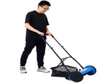 14-Inch 5-Blade Push Reel Lawn Mower with Grass Catcher, BLUE COLOR 85771439
