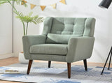 Modern Accent Chair,Teddy Fabric Living Room Chairs Comfy Reading Chair,Mid Century Accent Chair, W1028P236473