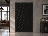 28 in. x 84 in. Hollow Core Black Painted Composite MDF Interior Door Slab B2763P611231