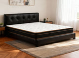 12 Inch King Mattress, Innerspring Mattress with Black Gold Trim & White Cover - Medium Firm 95005812