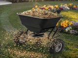 Tow Behind Broadcast Spreader, 110LBS Capacity, Tow/Push Garden Spreader with 10 Adjustable Setting, 11260213
