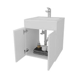 Shoshoni Bathroom Vanity with two Doors, White B128P314801