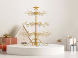 3ft Wrought Iron Christmas Tree, Metal Ornament Display Tree Stand for for Holiday Party Home Decor, 73172149