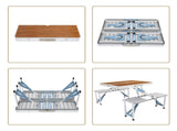 136*85.5*67cm 50kg Aluminum Alloy And Chair One Piece Camping One Piece 33379826