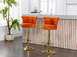 UNITED WE WIN Velvet 360 &deg Rotating Chair, Handmade Backrest with One Click Adjustable Height W1568P361721