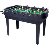 ZNTS 5-in-1 Multi-Game Table - Billiards, Push Hockey, Foosball, Ping Pong, and Basketball black/red 77723643