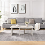 47.24*23.62 inch and 35.43*31.49 inch Rectangle Wood Detachable Coffee Table, Single L Shape W2317P233137