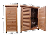 Potting Bench with Storage Cabinet and Metal Table Top for Outdoor Patio, Garden Furniture Wood 32240140