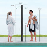 Solar heated shower 37363873