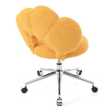 360&degSwivel Height Adjustable,Swivel Chair,Teddy fabric,home office chair W680P143491