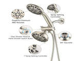 Shower System with Tub Spout Rain Shower Tub Set, High Pressure Dual 2 in 1 Shower Combo Faucet with W121946402
