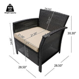 ST LUCIA 4PC SOFA SET 54675.00BRN