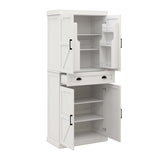 71" Kitchen Pantry Storage Cabinet with 4 Doors,1 Drawer, 2 Adjustable Shelves, 85094334