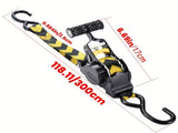 (Genuine) Telescopic Ratchet Rope (Set of 2) -1 inch X 119 inches (1155 pounds breaking strength) 34821292