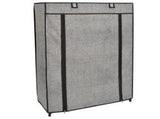 5-Tier 23.6" L 10 Pair Shoe Organizer with Cover in Black 95291169