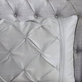 7 Piece Tufted Comforter Set Grey Cal King B03596789