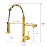 Purifier Kitchen Faucet Drinking Water Faucet, Pull Down Water Filter Kitchen Sink Faucets W1932P156132