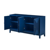 U_STYLE Sleek Storage Cabinet Sideboard Buffet with Vertical Line Design,Suitable for Study,Entrance N711P205933V