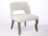 Wooden Dining Chairs Set of 2, Modern Fabric Upholstered Dining Room Chair Kitchen Chairs, Farmhouse 43316187