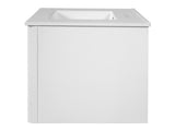 30" Modern Floating Bathroom Vanity with Oval Knobs & Round Edge, Soft-Close Drawer Slides, Bathroom 65789938
