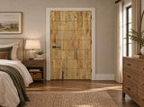 44 in. x 96 in. Hollow Core Weather Oak Stained Pine Wood Interior Door Slab B2763P615430
