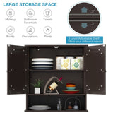 Brown bathroom cabinet with mirror 21636181