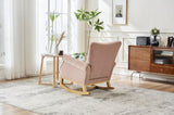 Baby Room High Rocking Chair Nursery Chair , Comfortable Rocker Fabric Padded Seat ,Modern High W1361137249