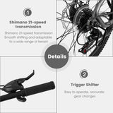 A2757 27 Inch Mountain Bike 21 Speed, Suspension Fork, Aluminum Frame Disc Brake, Mountain biking W709P185448