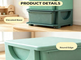 Green 4 Tier Kids Storage Cabinet 4 Drawers Toy Organizer, for Bedroom, Nursery, Living Room, 23497792