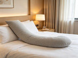 L-Shaped Pregnancy Body Pillow Side Sleeping, Soft Maternity Pillow with Washable Jersey Cover 05093601