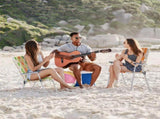Set of 2 Webbed Folding Beach Chairs, Outdoor Patio Lawn Foldable Chairs for Camping Fishing Yard 34057801