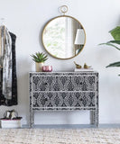 26" x 32" Circle Wall Mirror with Gold Metal Frame, Accent Mirror for Living Room, Entryway, Office W2078124344