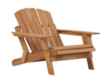 Oversize Wooden Outdoor Folding Adirondack with Pre-Assembled BackRest & SeatBoard, Wood Patio W2640P307500
