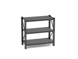 3-Tier Industrial Shelving Rack - 47in, Heavy Duty Steel Shelving Unit Adjustable, 51.2" W*23.6" 06500576