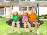 Heavy-Duty Steel Round Tree Swing, 600D OxfordPP Cloth, 330LBS Load Adjustable Height for Backyard 05335906