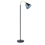 ZNTS Arched Metal Floor Lamp with Chimney Shade B03596590