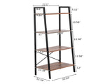Simple And Beautiful Four Story Steel Wood Bookshelf 20516575