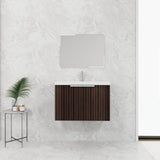 30 Inch Bathroom Vanity With Resin Sink,Soft Close Doors,Float Mounting Design W999P204951